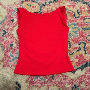 American-threads Women's Red Crop-top